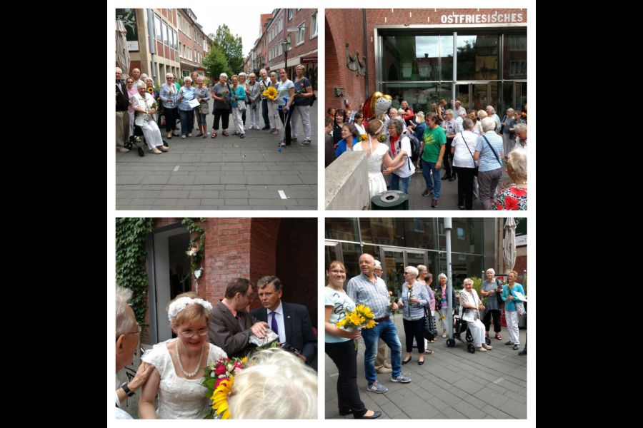 Nettwarkerin Christine heiratet.