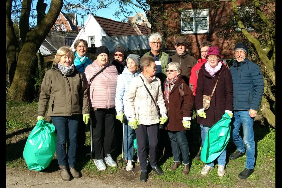 Nettwarker bei der Aktion Saubere Stadt.